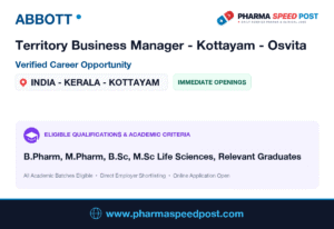 Abbott Hiring for Territory Business Manager – Kottayam – Osvita in INDIA – KERALA – KOTTAYAM | Freshers
