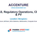 Accenture Hiring for SAS, Regulatory Operations, CDM & PV in Bengaluru