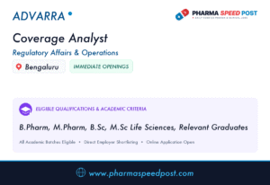 Advarra Hiring for Coverage Analyst in Bengaluru