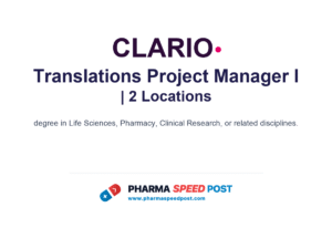 Clario Hiring for Translations Project Manager I in 2 Locations