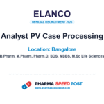 Elanco Hiring for Analyst PV Case Processing in Bangalore