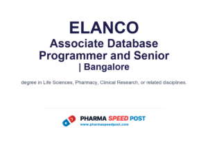 Elanco Hiring for Associate Database Programmer and Senior Database Programmer in Bangalore