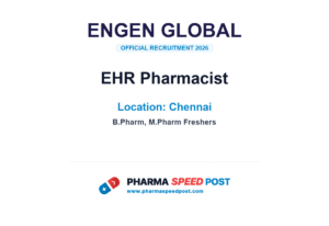 enGen Global Hiring for EHR Pharmacist in Chennai