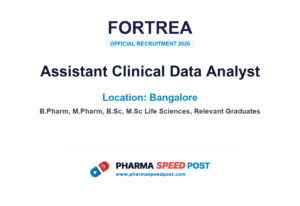 Fortrea Hiring for Assistant Clinical Data Analyst in Bangalore