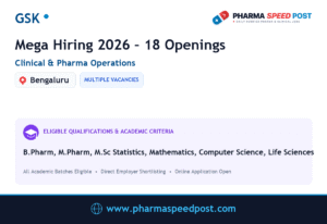 GSK Mega Hiring 2026: 18 Openings in Clinical & Pharma Operations | Freshers & Experienced
