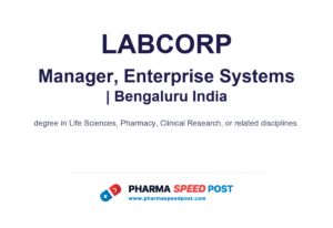 Labcorp Hiring for Manager, Enterprise Systems in Bengaluru India