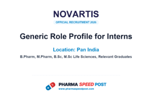 Novartis Hiring for Generic Role Profile for Interns in Pan India