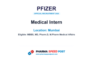 Pfizer Hiring for Medical Intern in Mumbai