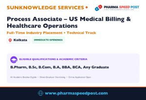 Sunknowledge Hiring for Freshers: US Medical Billing – 300 Openings in Kolkata